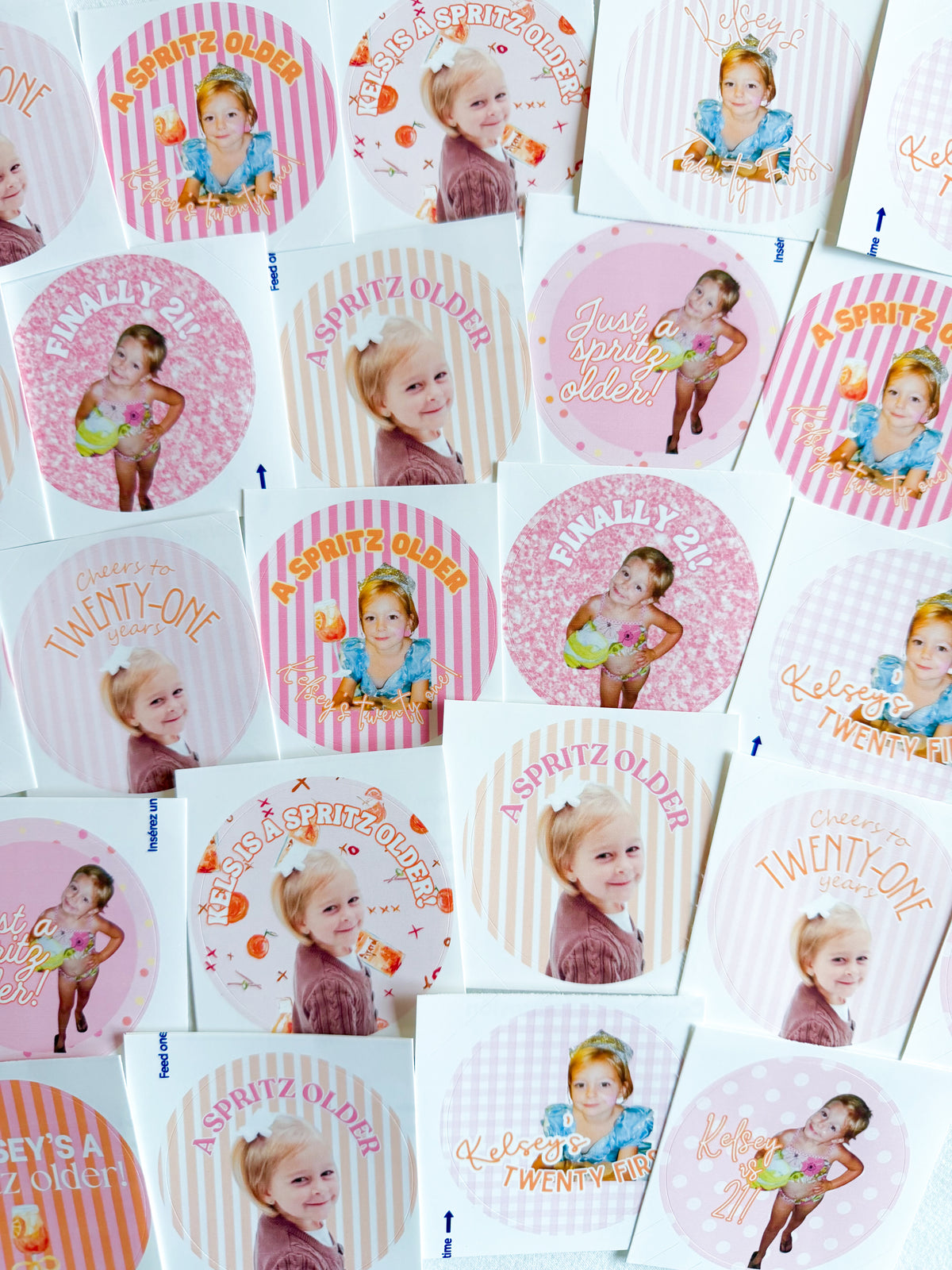 The Aperol Set- Custom 21st Birthday Stickers