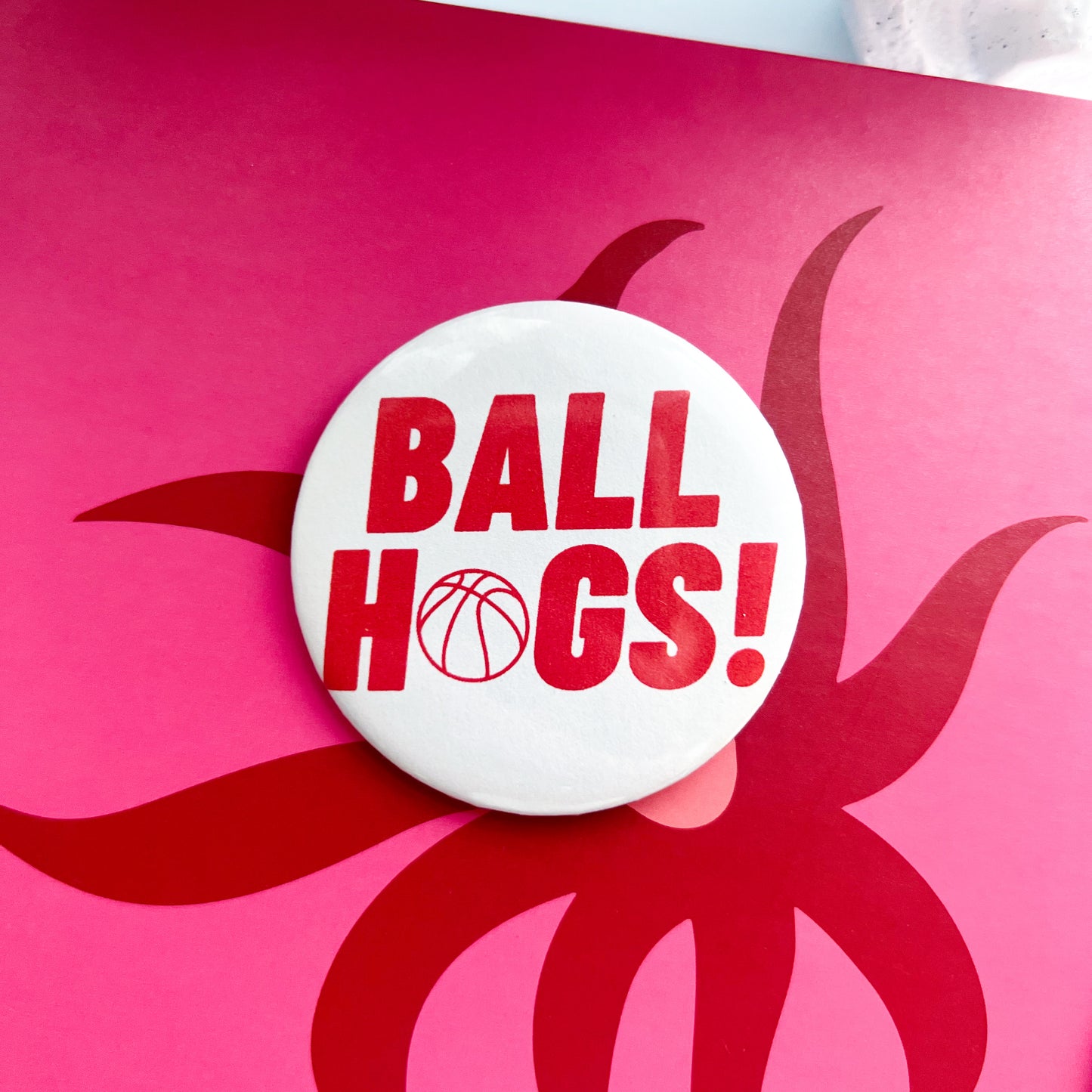 Arkansas Button, Arkansas Gameday Button, Arkansas Basketball, Arkansas Football, University of Arkansas Button, Red Arkansas Button Pin