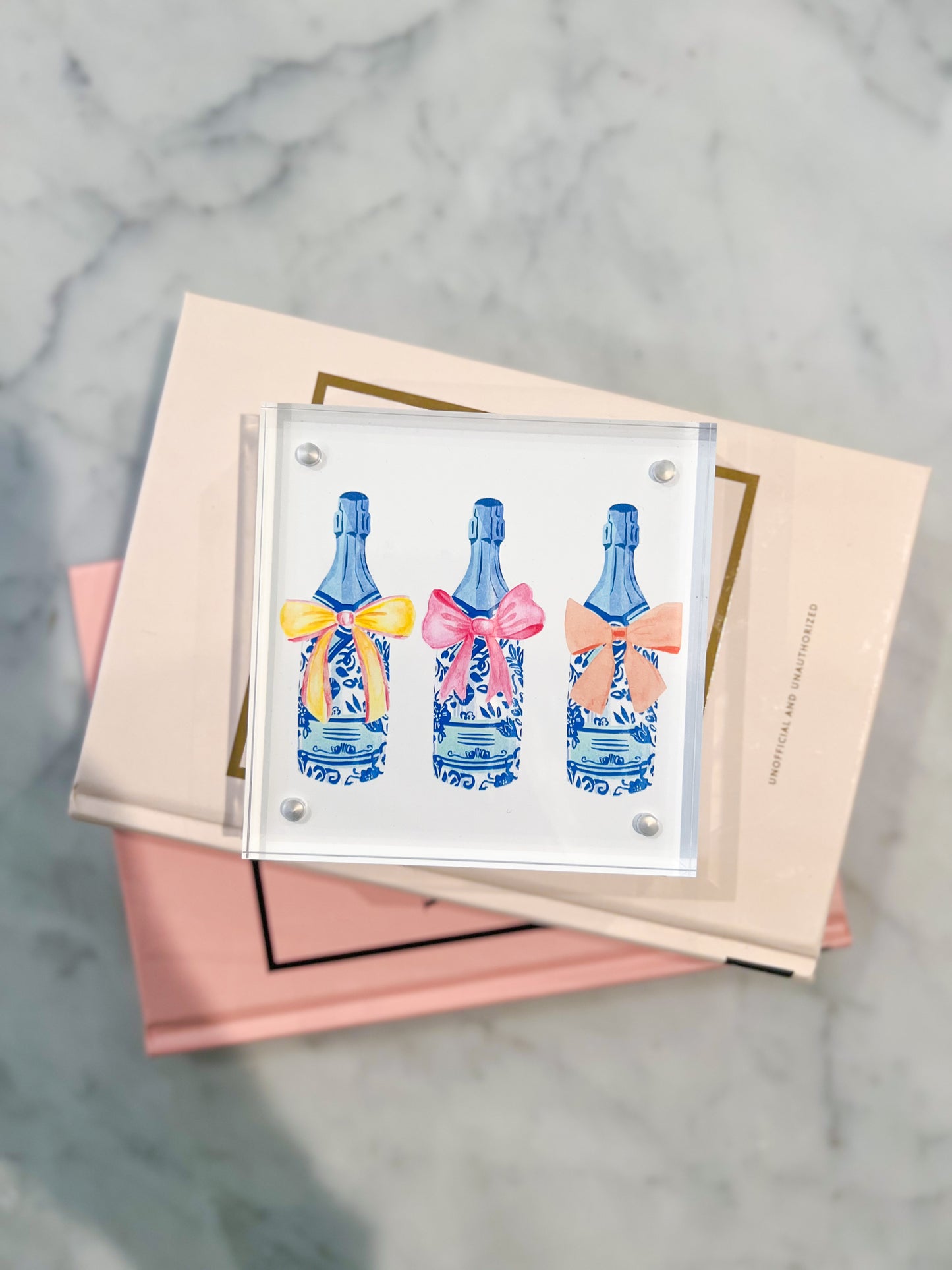 Champagne Art Acrylic Frame