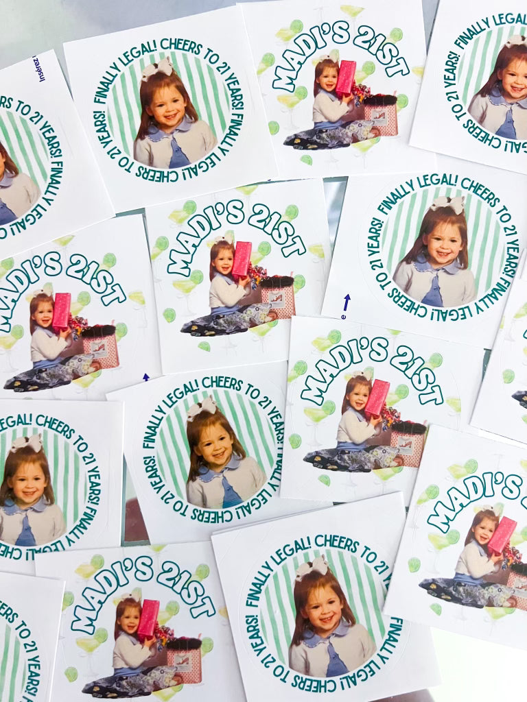 The Margarita Set- Custom 21st Birthday Stickers