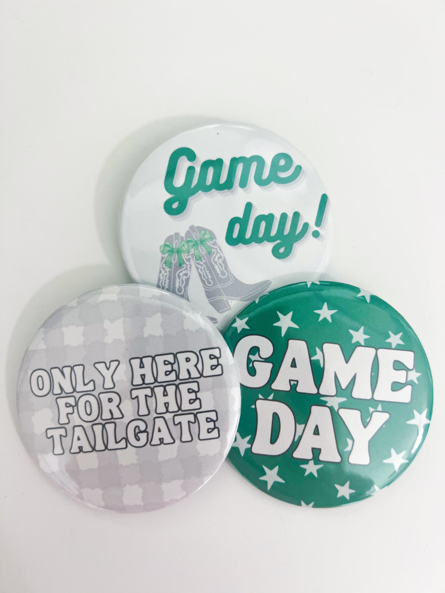 Green Gameday Button Bundle