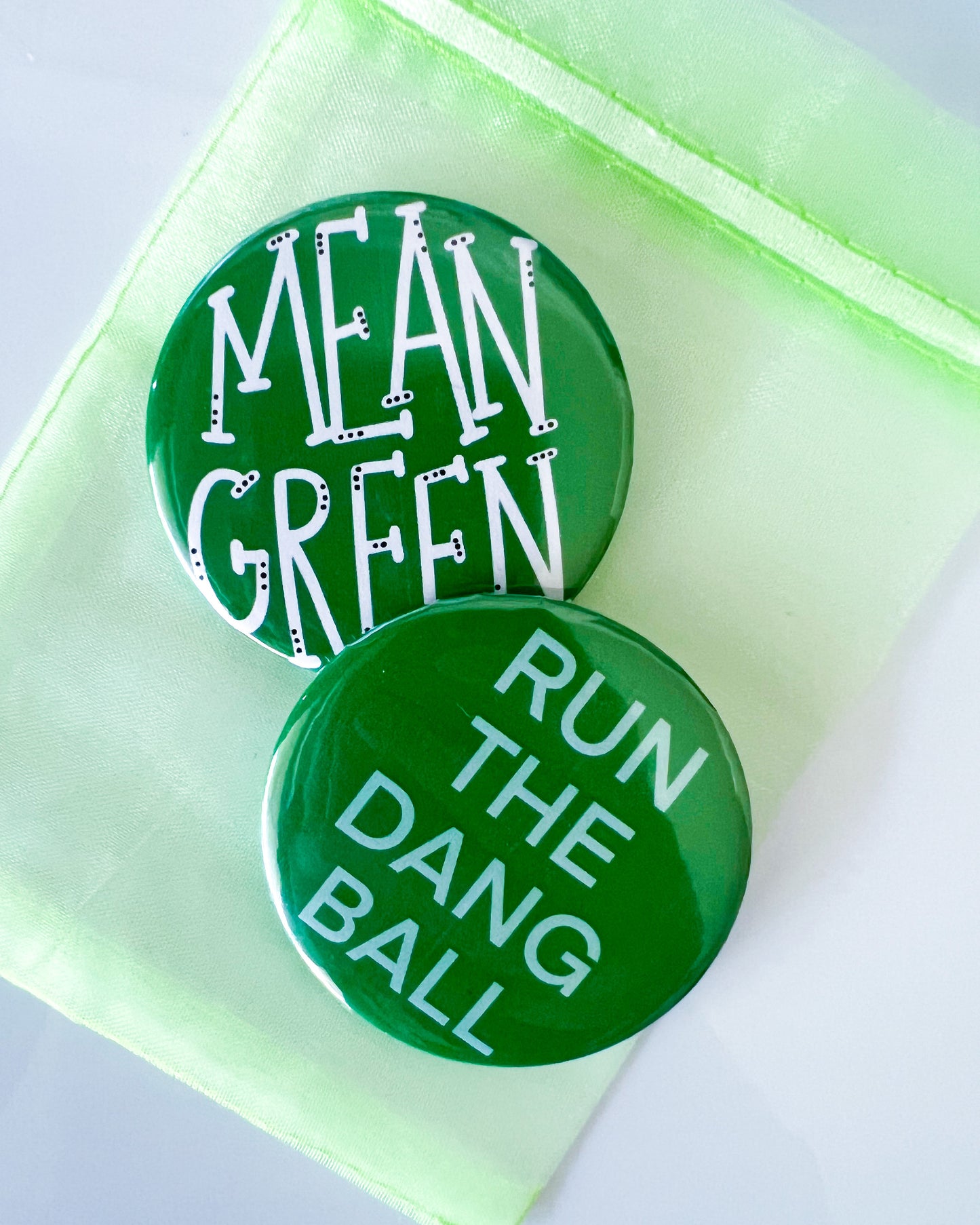Mean Green Button