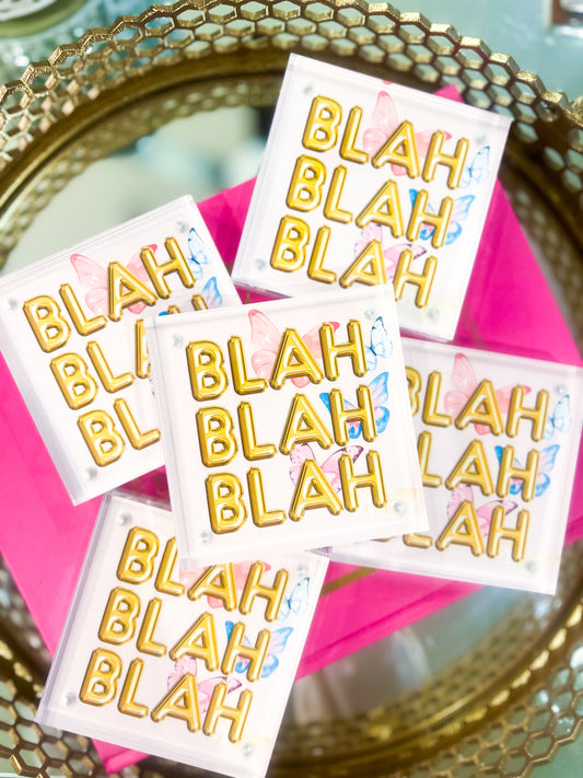 Blah Blah Blah Art Acrylic Frame