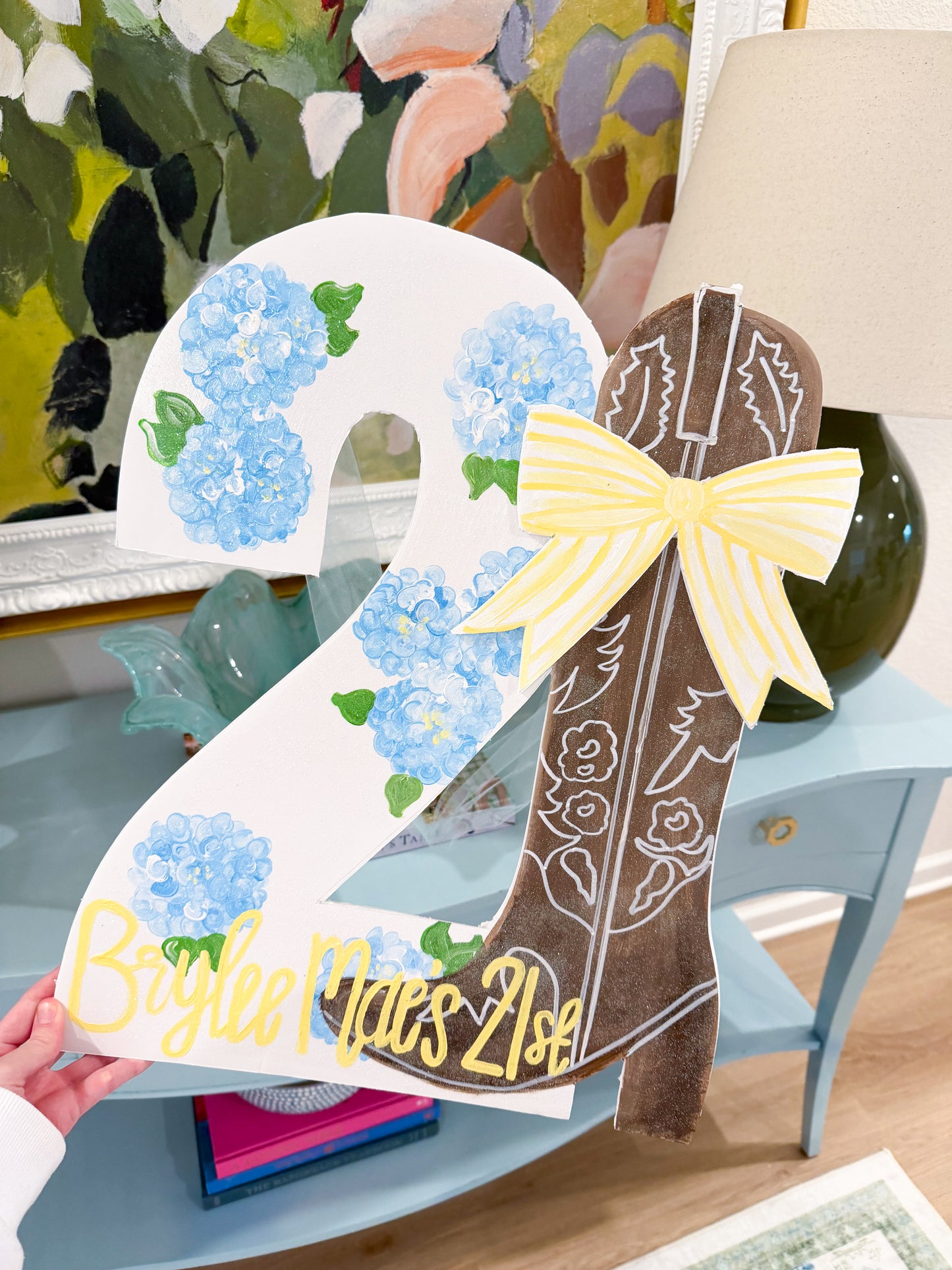The Sunflower Sign | Cowboy Boot 21 Sign