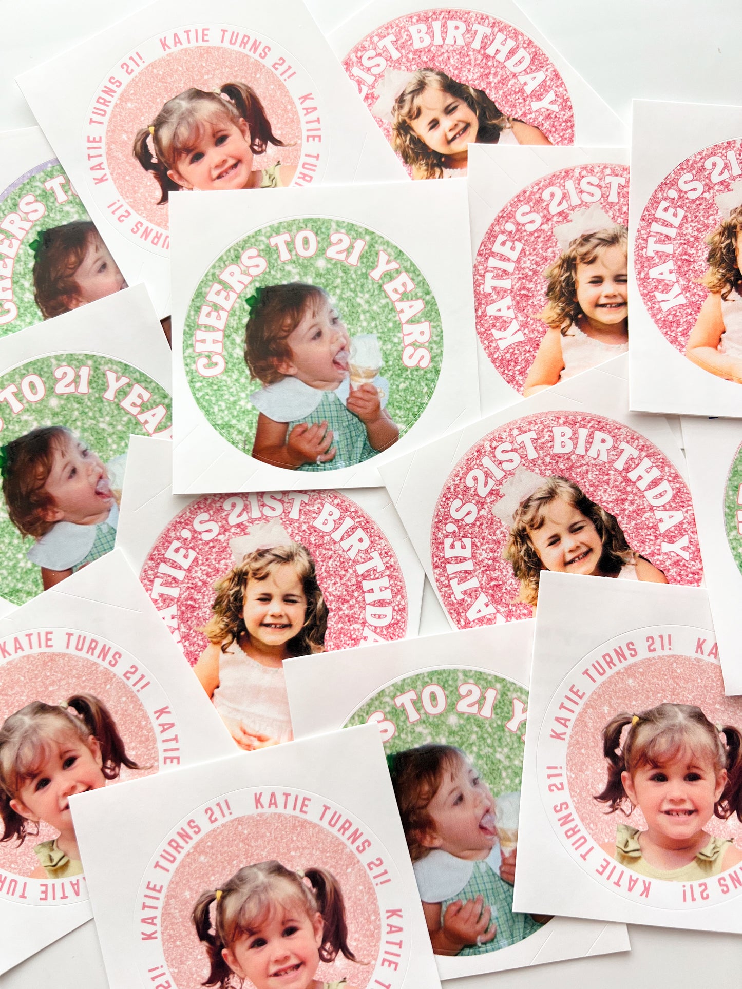 The Watermelon Set- Custom 21st Birthday Stickers