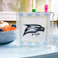 College Outline Scalloped Acrylic Tray