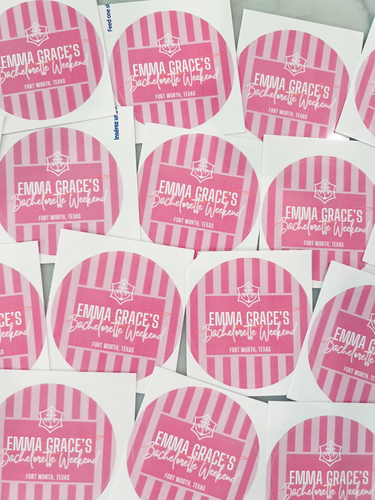 Bachelorette Bundle- Custom Bach Party Stickers