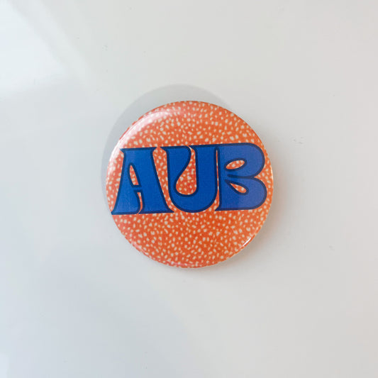 Auburn Button, Gameday Button, Auburn Button, Preppy Bama Button