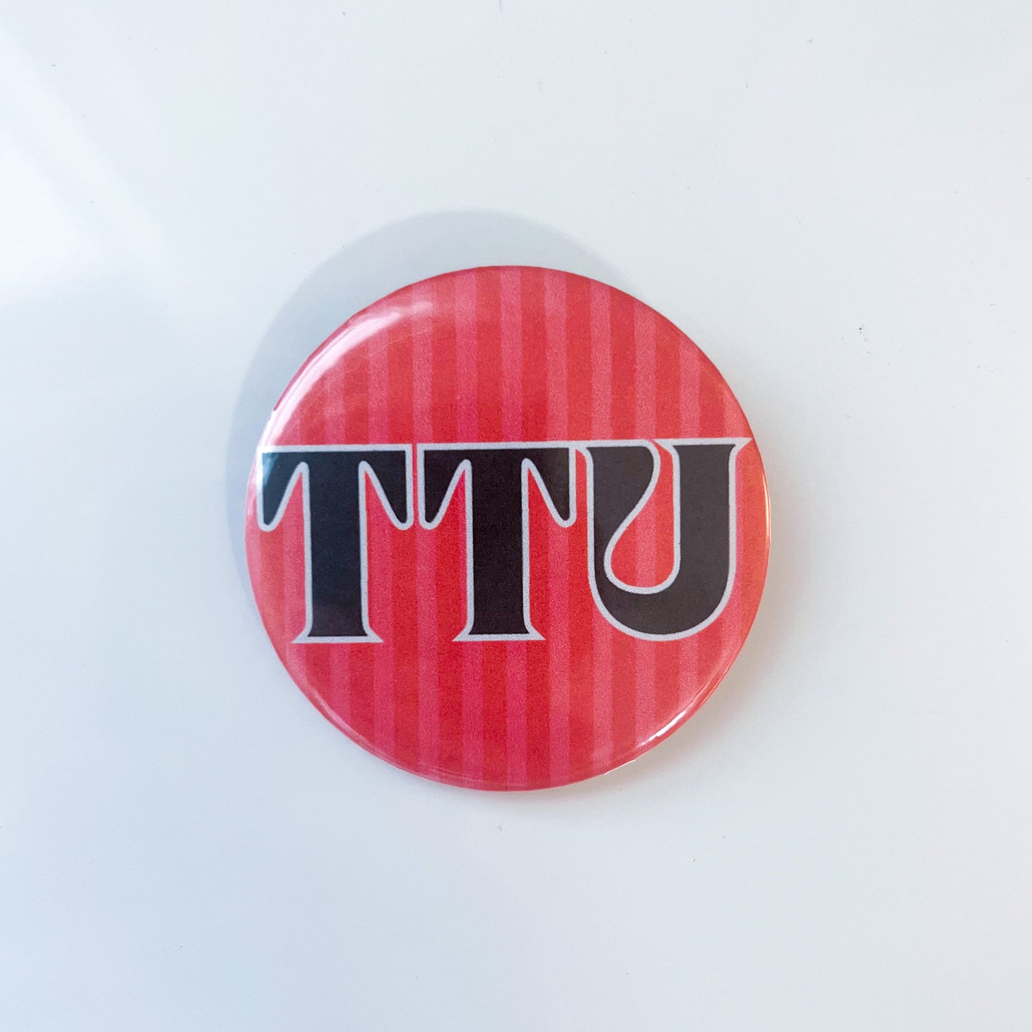 TTU Striped Button