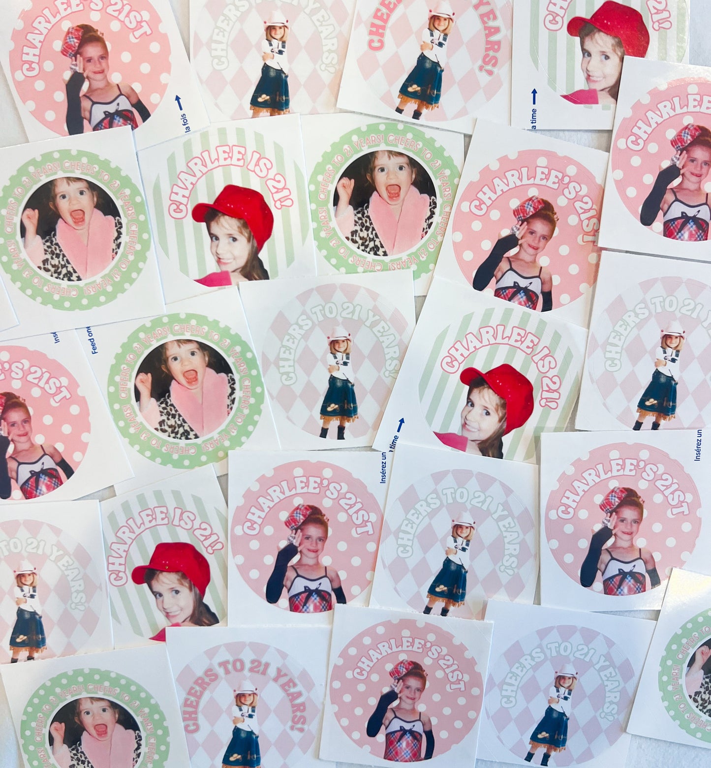The Happy Harlequin Pack- Custom 21st Birthday Stickers
