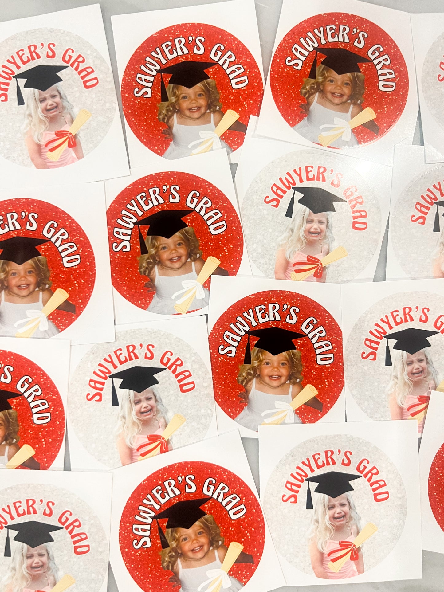 The Glitter Pack- Custom Graduation Stickers