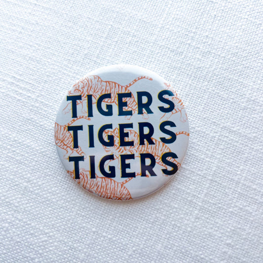 Auburn Tigers Button! Best way to cheer on your favorite team! The perfect accessory to elevate your gameday look! 