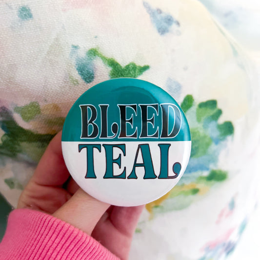 Bleed Teal Button