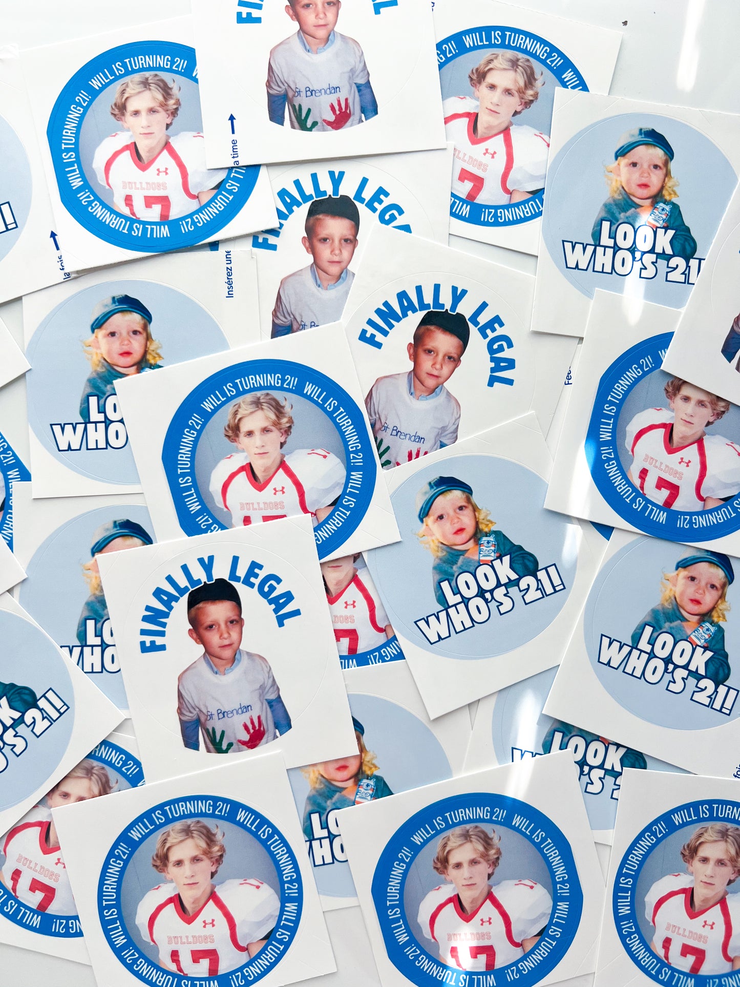 The Guy Set- Custom 21st Birthday Stickers