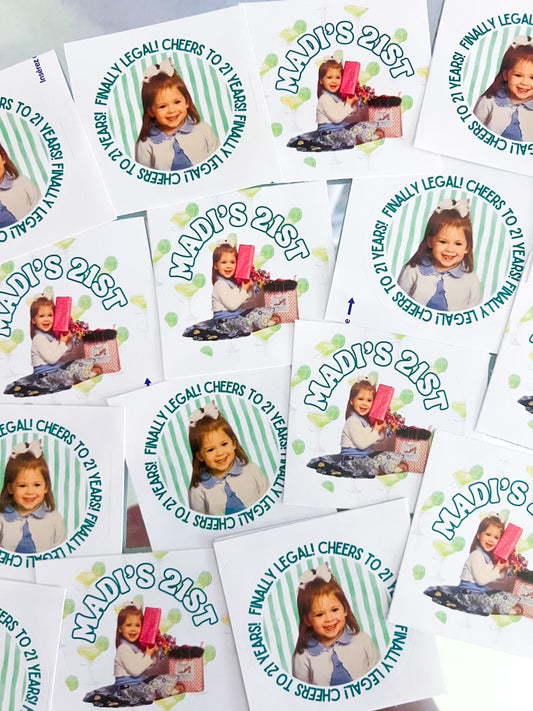 The Margarita Set- Custom 21st Birthday Stickers