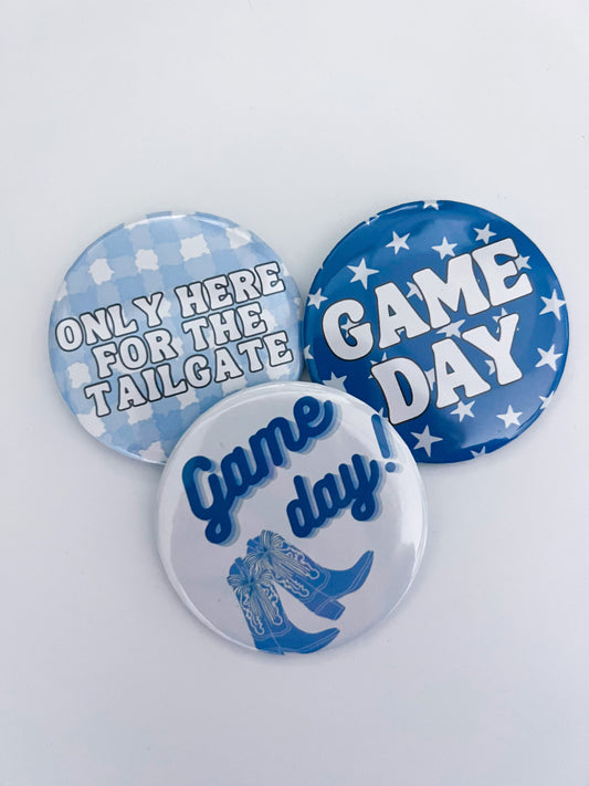 Blue Gameday Button Bundle