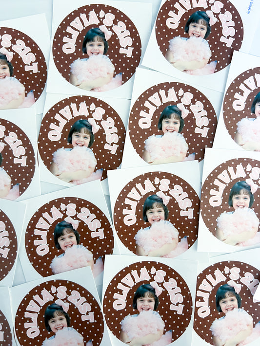 The Chocolate Polka dot Set- Custom 21st Birthday Stickers